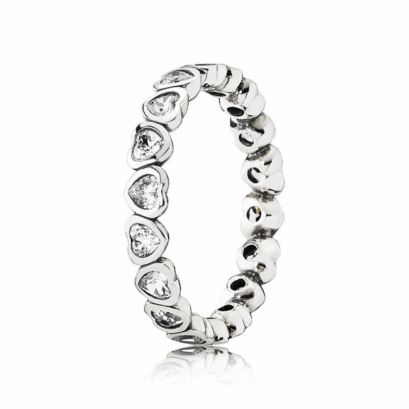 Pandora Forever More Promise Ring Ireland - Sterling Silver/Cubic Zirconia - 379825IMC